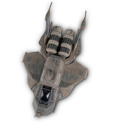 Eaglemoss - Battlestar Galactica - Modern Raptor Ship - top view