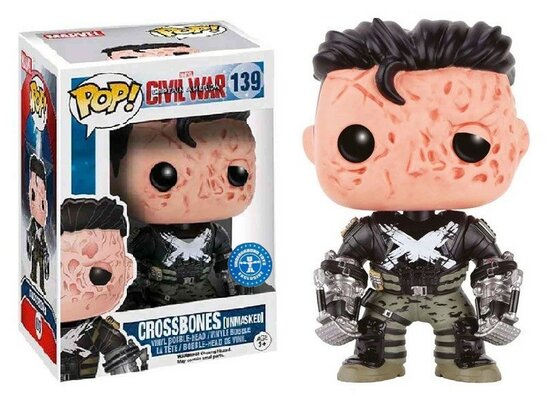 Funko Pop! Vinyl figuur - Marvel Captain America 139 Crossbones (Unmasked) Underground Exclusive