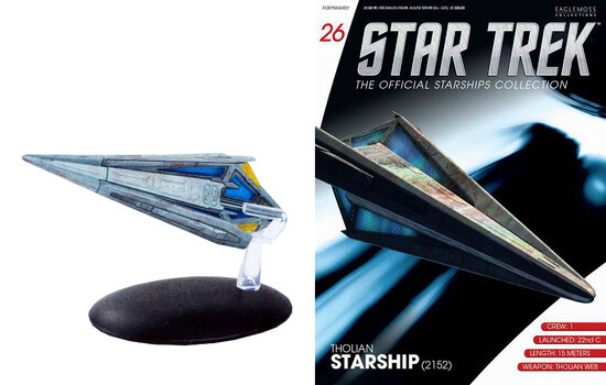 Eaglemoss model - Star Trek The Official Starships Collection 26 Tholian Starship 2152