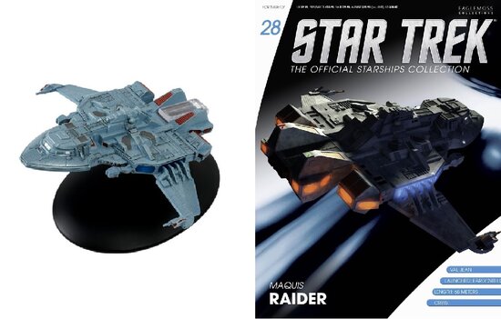 Eaglemoss model - Star Trek The Official Starships Collection 28 Maquis Raider