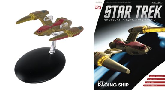 Eaglemoss model - Star Trek The Official Starships Collection 133 Irina's Racing Ship