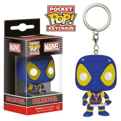 Funko Pocket Pop! Keychain - Marvel X-Men Deadpool Blue X-Men suit