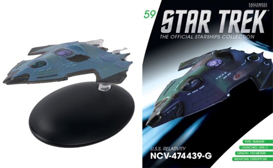 Eaglemoss Model - Star Trek The Official Starships Collection 59 USS Relativity NCV-474439-G