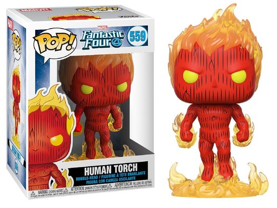 Funko Pop! Vinyl Figure - Marvel Fantastic Four 559 Human Torch
