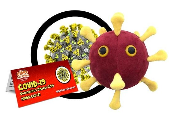 Giant Microbes Plush - Science Biology Disease 01081 COVID-19 Coronavirus Disease 2019