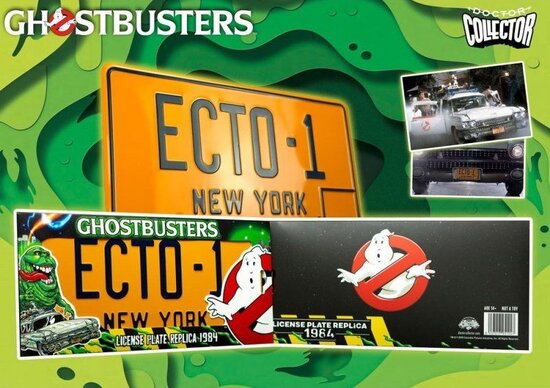 Doctor Collector Metal Plate - Scifi Ghostbusters 1984 1247 License Plate Replica ECTO-1