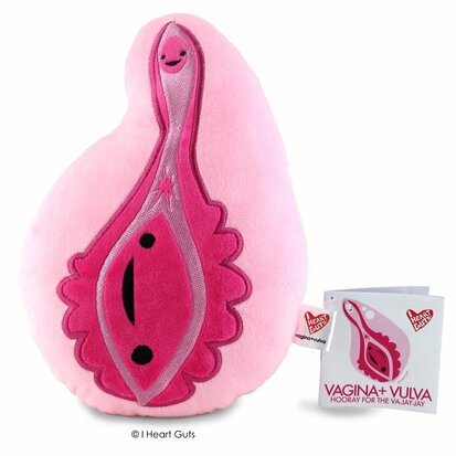 I Heart Guts Plush - Science Biology Vagina - Vulva