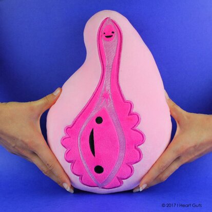 I Heart Guts Plush - Science Biology Vagina - Vulva