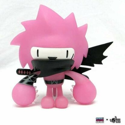 Kuso Vinyl Nakanari Spiki Ninja - Space & Cartoon Safari exclusive purple color version