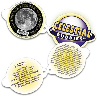 Celestial Buddies Plush - Science Astronomy Cosmic Buddy Moon