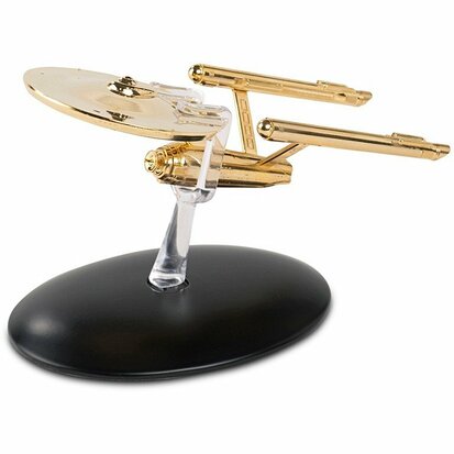 Eaglemoss Model - Star Trek The Official Starships Collection Gold-Plated SP23 USS Enterprise NCC-1701