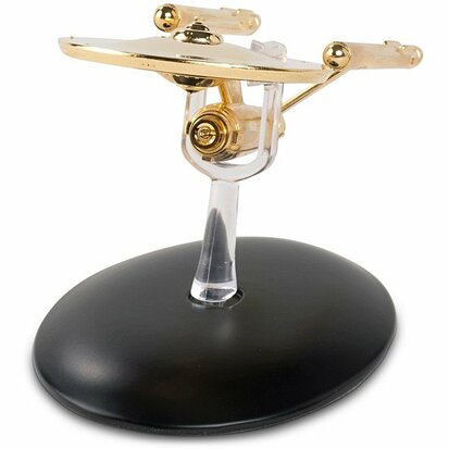 Eaglemoss Model - Star Trek The Official Starships Collection Gold-Plated SP23 USS Enterprise NCC-1701