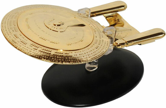 Eaglemoss Model - Star Trek The Official Starships Collection Gold-Plated SP20 USS Enterprise NCC-1701-D