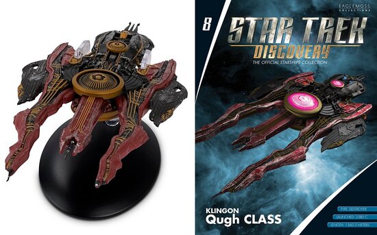 Eaglemoss Model - Star Trek Discovery The Official Starships Collection 08 Klingon Qugh Class