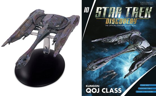 Eaglemoss Model - Star Trek Discovery The Official Starships Collection 10 Klingon Qoj Class