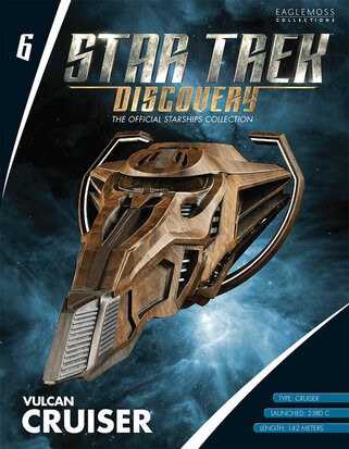 Eaglemoss Model - Star Trek Discovery The Official Starships Collection 06 Vulcan Cruiser Magazine