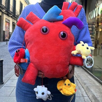 Giant Microbes XL - Science Biology Deluxe Heart