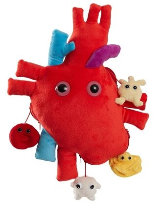 Giant Microbes XL - Science Biology Deluxe Heart