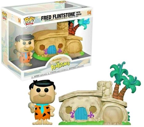 Funko Pop! Vinyl Figure - Animation The Flintstones Pop! Town 14 Fred Flintstone with House