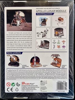 CubicFun 3D Puzzle - Technology Aerospace P651h Apollo Lunar Module