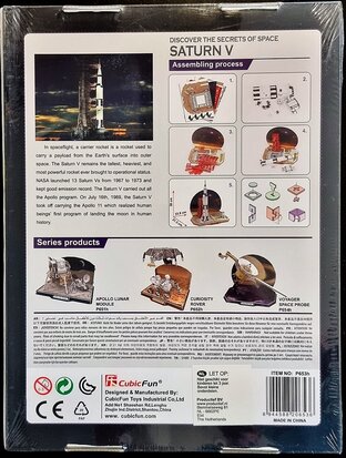 CubicFun 3D Puzzle - Technology Aerospace P653h Saturn V Rocket