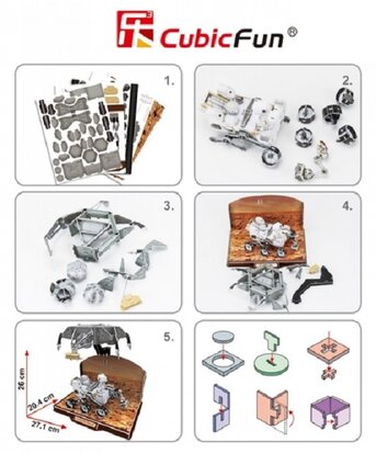 CubicFun 3D Puzzle - Technology Aerospace P652h Curiosity Rover