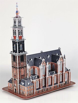 Tucker's Fun Factory 3D Puzzle - Technology Architecture 3D Building 074048 Western Church and Tower Amsterdam