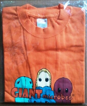 Giant Microbes T-shirt (Oranje) Large