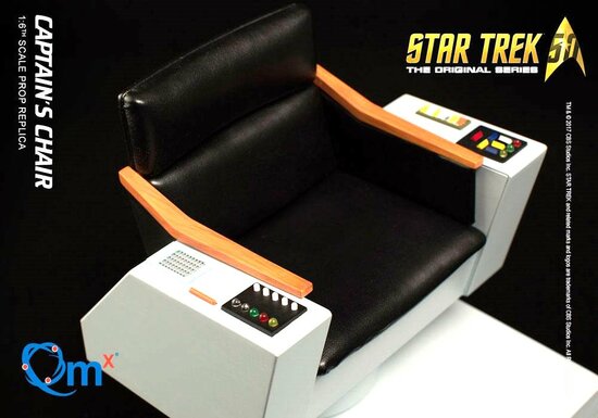 Qmx Master Series Model - Star Trek The Original Series 02378 Captain's Chair 1 to 6 Scale FX Replica 5