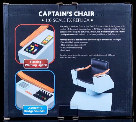 Qmx Master Series Model - Star Trek The Original Series 02378 Captain's Chair 1 to 6 Scale FX Replica 5