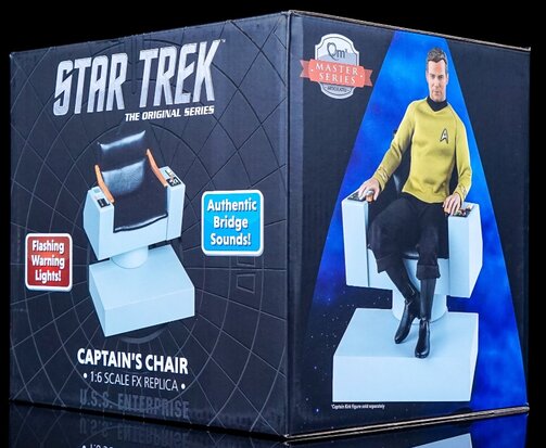 Qmx Master Series Model - Star Trek The Original Series 02378 Captain's Chair 1 to 6 Scale FX Replica 5
