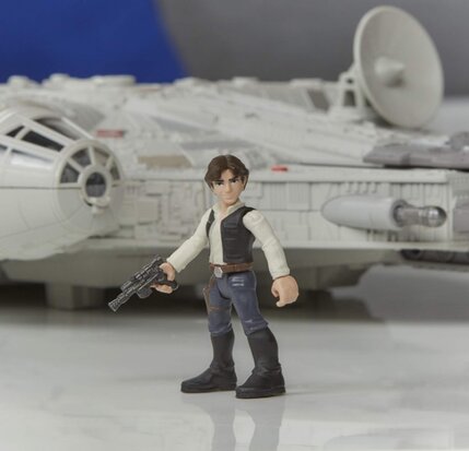 Hasbro Model - Star Wars A New Hope Mission Fleet 74087 Millennium Falcon with Han Solo