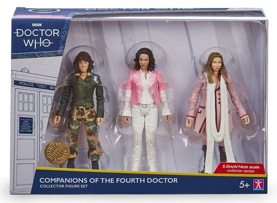 Character Online actiefiguur - Scifi Doctor Who 07202 Companions of the 4th Doctor Sarah, Romana I, Romana II