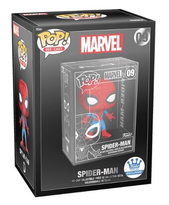 Funko Pop! - Marvel Spider-man Die-cast figure 09 Spiderman Chase Limited Edition