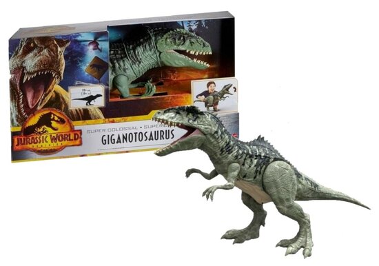 Mattel Action Figure - Scifi Jurassic World Dominion GWD68 Giganotosaurus Super Colossal