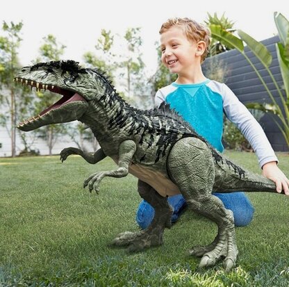 Mattel Action Figure - Scifi Jurassic World Dominion GWD68 Giganotosaurus Super Colossal