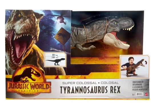 Mattel Action Figure - Scifi Jurassic World Dominion HBK73 Tyrannosaurus Rex Super Colossal