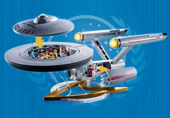 Playmobil Model - Star Trek The Original Series Lights and Sounds 70548 USS Enterprise NCC-1701