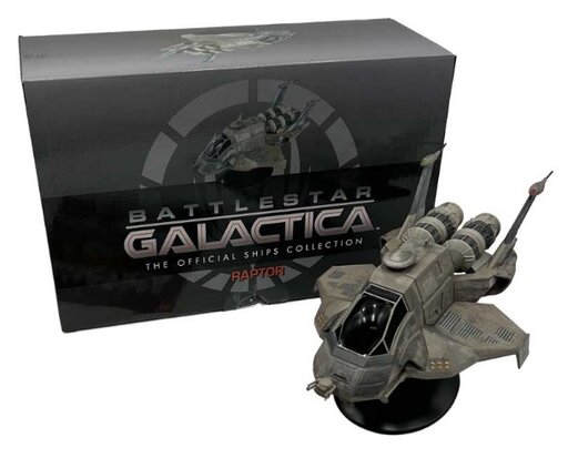 Eaglemoss - Battlestar Galactica - Modern Raptor Ship - front view