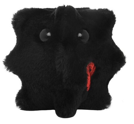 Giant Microbes plush version of HIV (Human Immunodeficiency Virus)