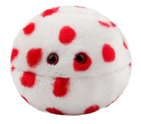 Giant Microbes pluche Measles (Mazelen - Morbillivirus)