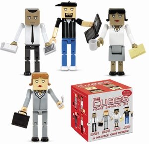 Cubes Dan-Sue-Jan-Jim Expansion set of 4 figures