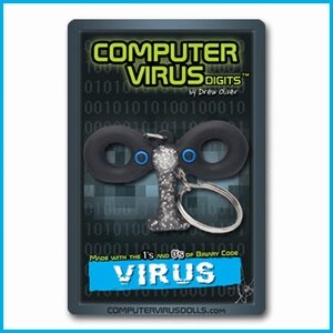 Computervirus sleutelhanger Virus
