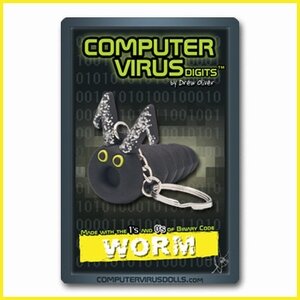 Computervirus sleutelhanger Worm
