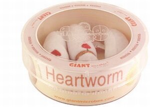 Giant Microbes Petri schaal Heartworm (Hartworm)