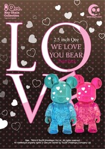 Qee We Love You Bear set