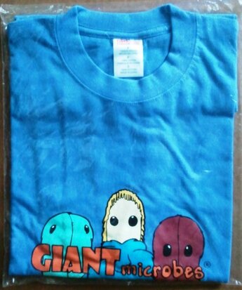 Giant Microbes T-shirt (blauw) - S