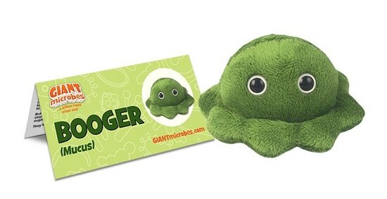 Giant Microbes Booger (snotje) knuffel