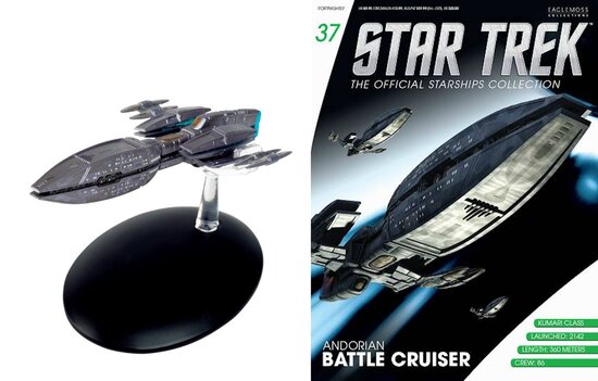 Star Trek Eaglemoss 37 Andorian Battle Cruiser