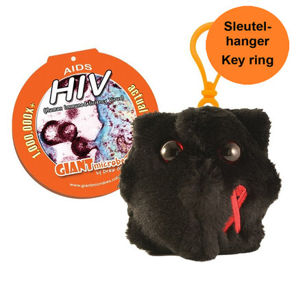 Giant Microbes sleutelhanger HIV